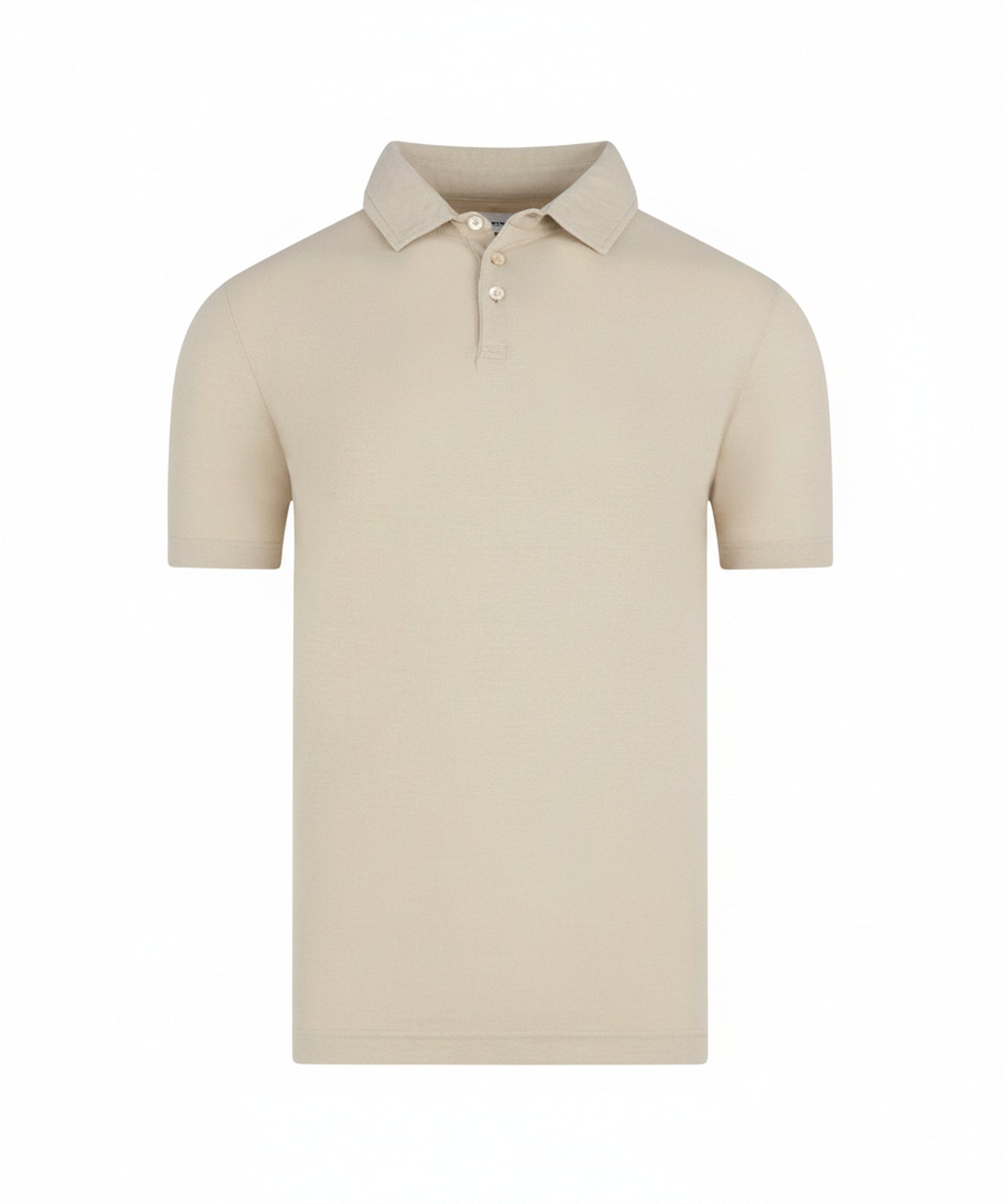 Heren Polo met Korte Mouwen en Polokraag Slim Fit Beige