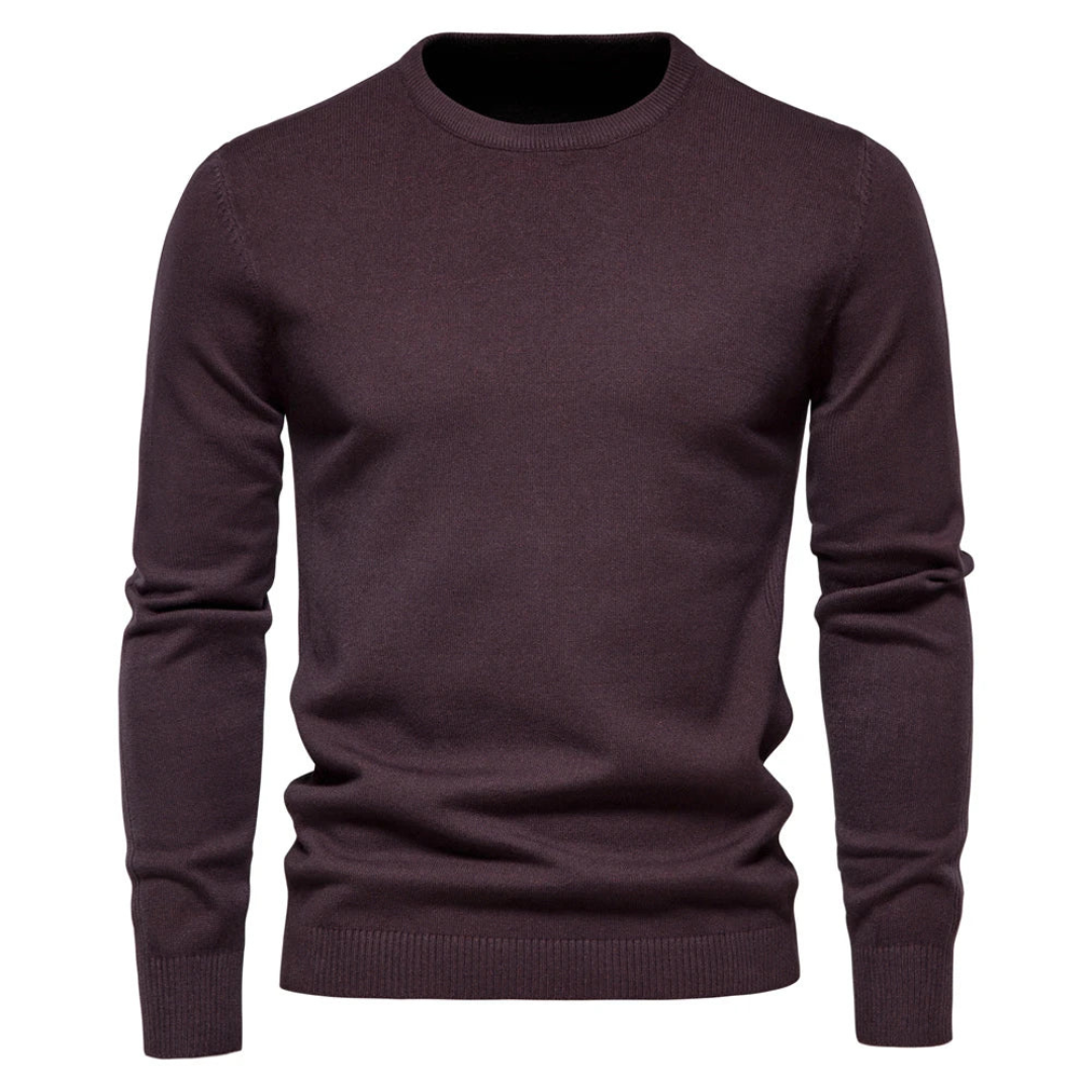 Heren Pullover met Ronde Hals