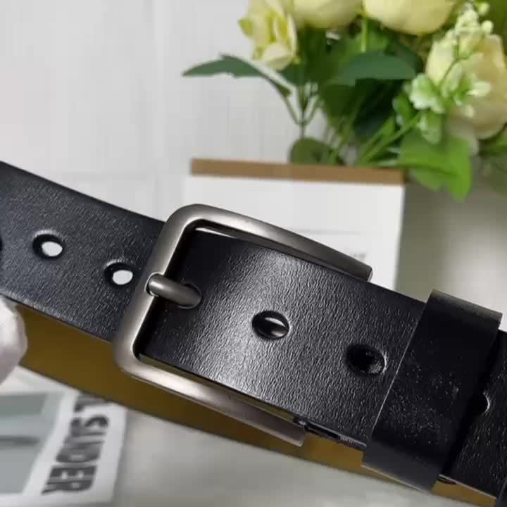 Heren Riem met Pin-gesp en Leren Look
