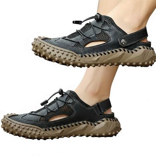 Heren Sandalen met Gesloten Neus en Slingback Enkelband