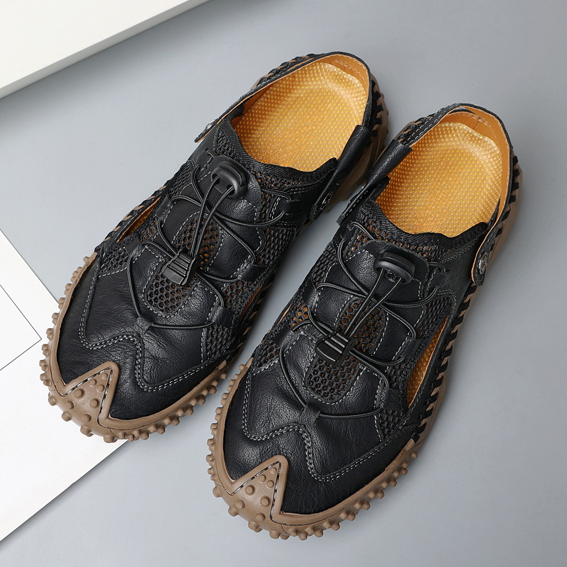 Heren Sandalen met Gesloten Neus en Slingback Enkelband