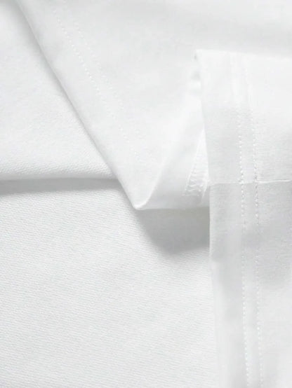 Heren Shirt met Lange Mouwen en Ronde Hals met Letterprint op de Mouwen