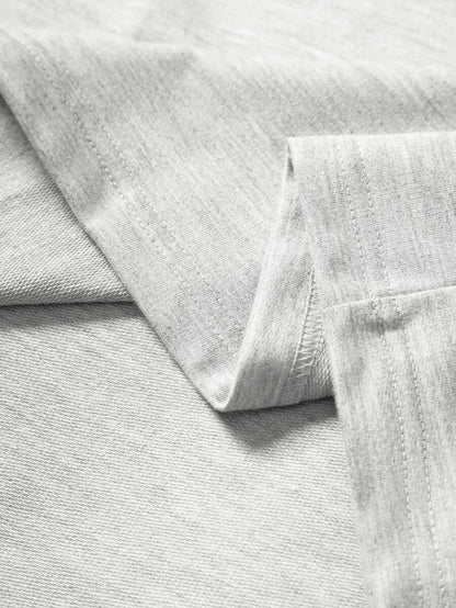 Heren Shirt met Lange Mouwen en Ronde Hals met Letterprint op de Mouwen