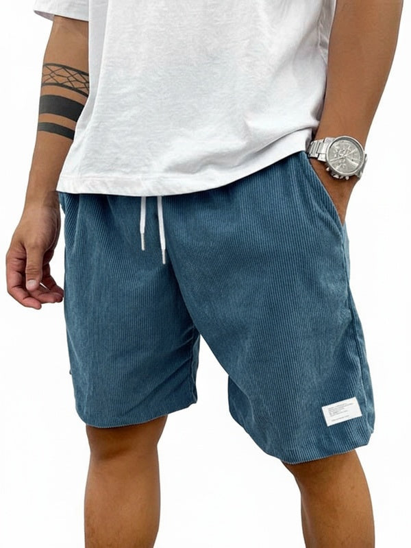 Heren Shorts met Elastische Taille en Koordjes, Relaxed Fit