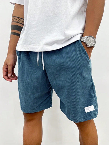Heren Shorts met Elastische Taille en Koordjes, Relaxed Fit