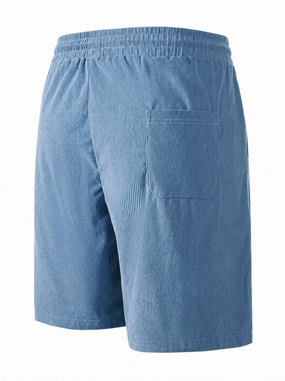 Heren Shorts met Elastische Taille en Koordjes, Relaxed Fit