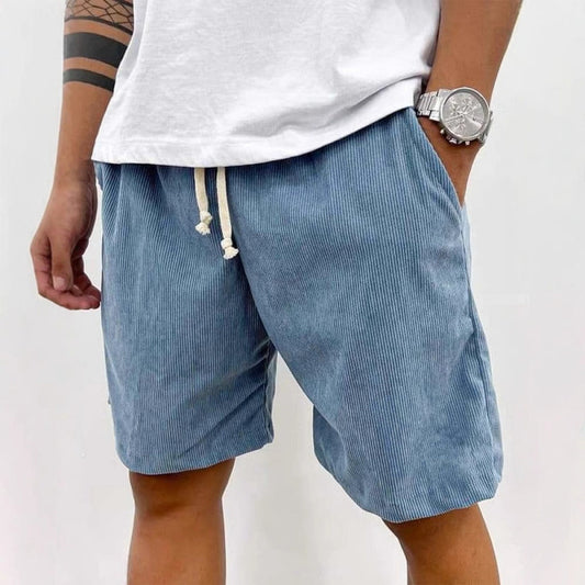 Heren Shorts met Elastische Taille en Koordjes, Relaxed Fit
