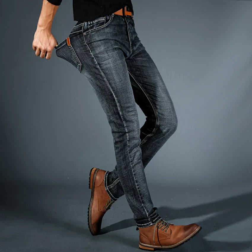 Heren Slim Fit Jeans met Stretch