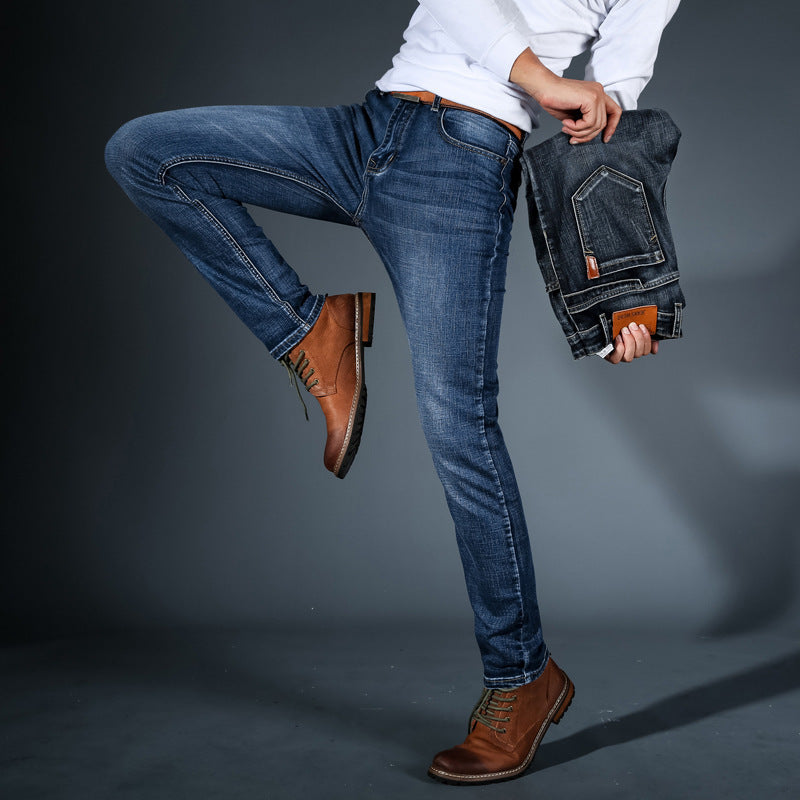 Heren Slim Fit Jeans met Stretch