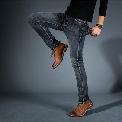 Heren Slim Fit Jeans met Stretch Zwart