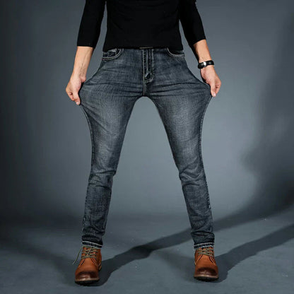 Heren Slim Fit Jeans met Stretch