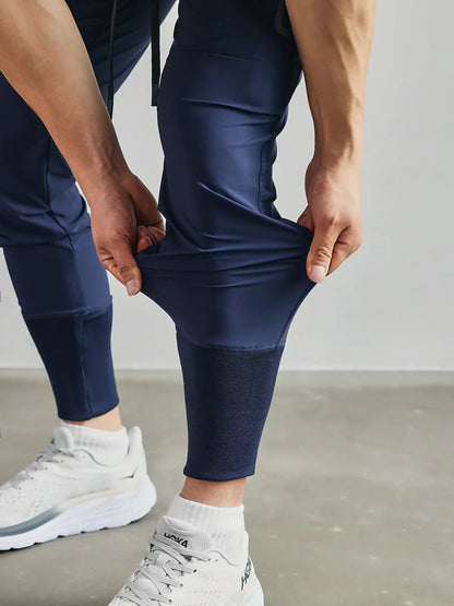 Heren Sportbroek Slim Fit met Elastische Tailleband en Zijzakken