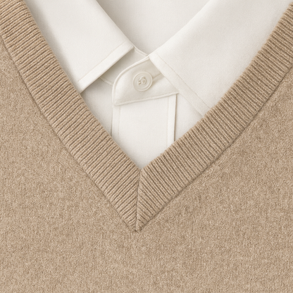 Heren Sweater met V-hals en Lange Mouwen Regular Fit