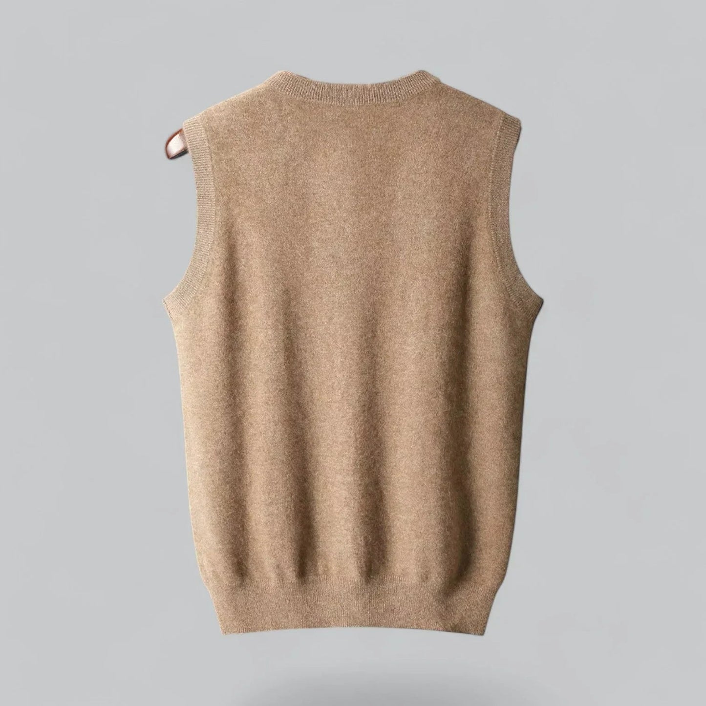 Heren Sweater Vest met V-hals Mouwloos en Regular Fit