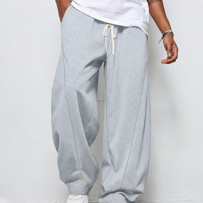 Heren Sweatpants Baggy Fit met Elastische Taille en Rechte Pijp