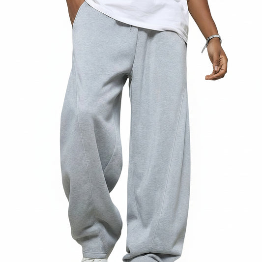 Heren Sweatpants Baggy Fit met Elastische Taille en Rechte Pijp