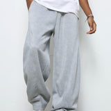 Heren Sweatpants Baggy Fit met Elastische Taille en Rechte Pijp