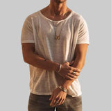Heren T-shirt Korte Mouw met Ronde Hals en Regular Fit