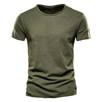 Heren T-shirt Korte Mouw met Ronde Hals Regular Fit Groen