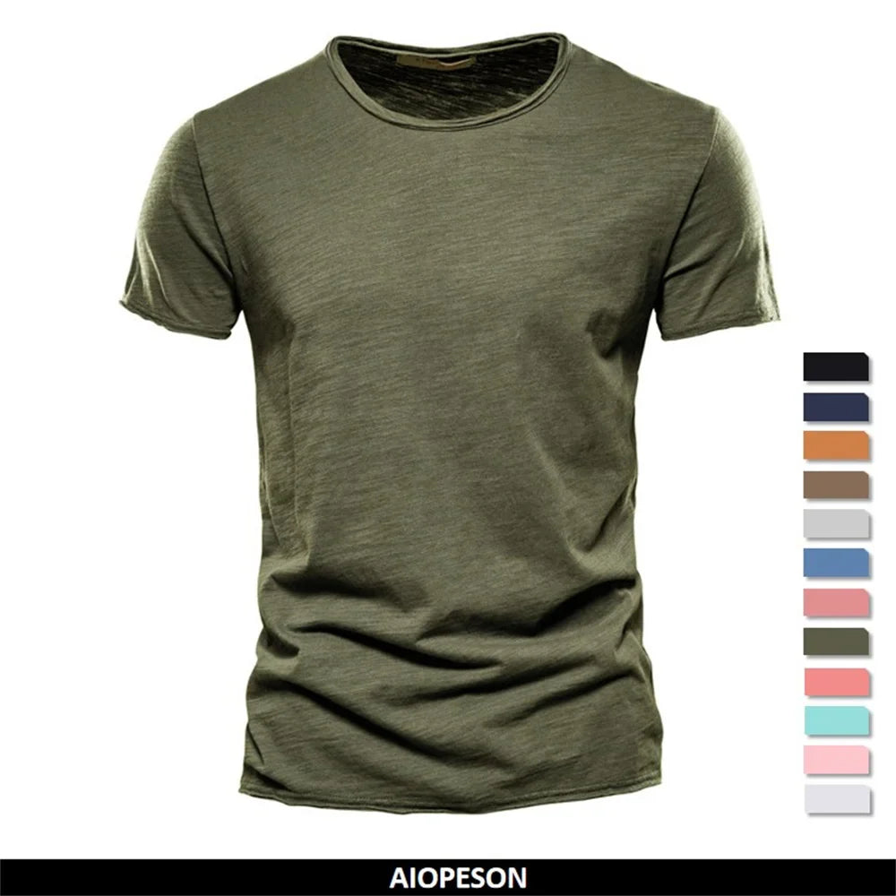 Heren T-shirt Korte Mouw met Ronde Hals Regular Fit
