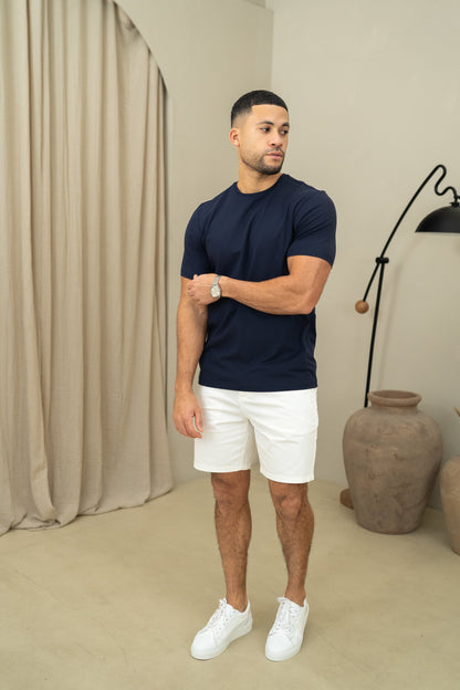 Heren T-shirt Korte Mouw met Ronde Hals Slim Fit