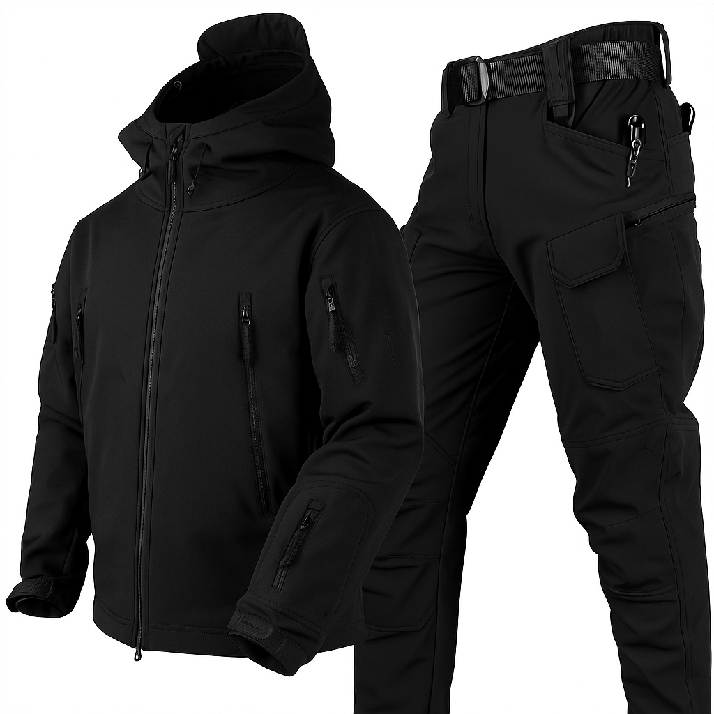 Heren Tactisch Outdoor Set met Capuchon en Cargo Broek