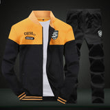 Heren Trainingspak met Baseball Look, Opstaande Kraag en Ritssluiting