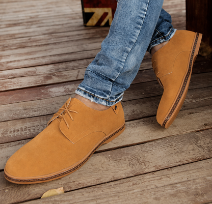 Heren Veterschoenen met Vetersluiting Oranje