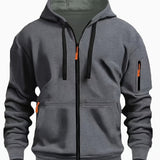 Heren Zip Hoodie met Mouwzak