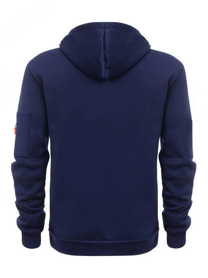 Heren Zip Hoodie met Mouwzak
