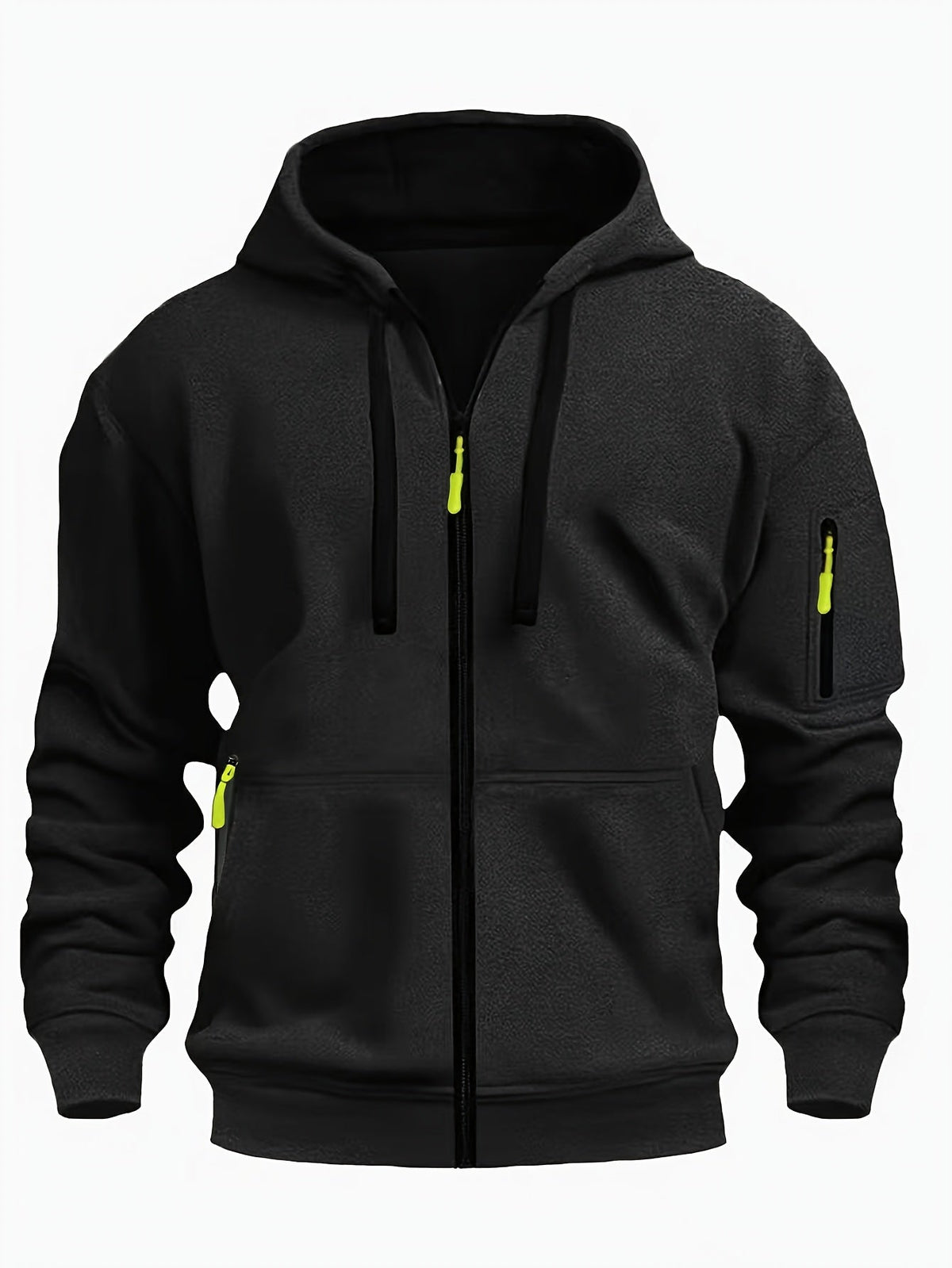 Heren Zip Hoodie met Mouwzak