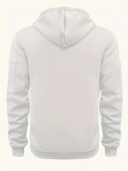 Heren Zip Hoodie met Mouwzak