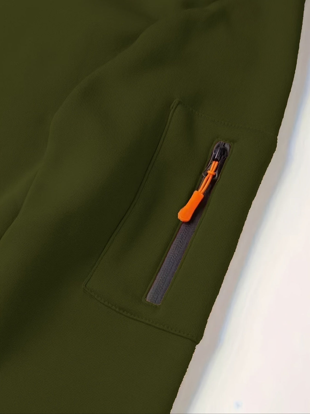 Heren Zip Hoodie met Mouwzak