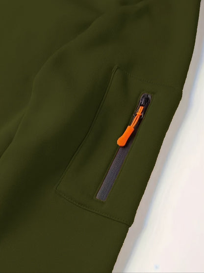 Heren Zip Hoodie met Mouwzak