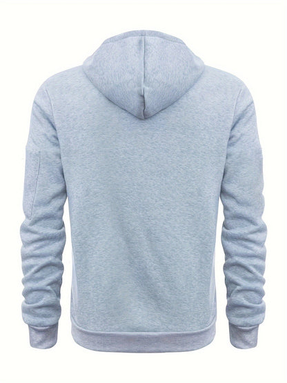 Heren Zip Hoodie met Mouwzak