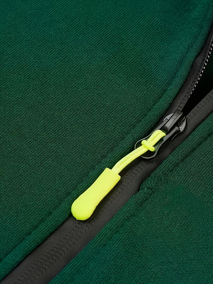 Heren Zip Hoodie met Mouwzak