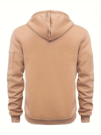 Heren Zip Hoodie met Mouwzak