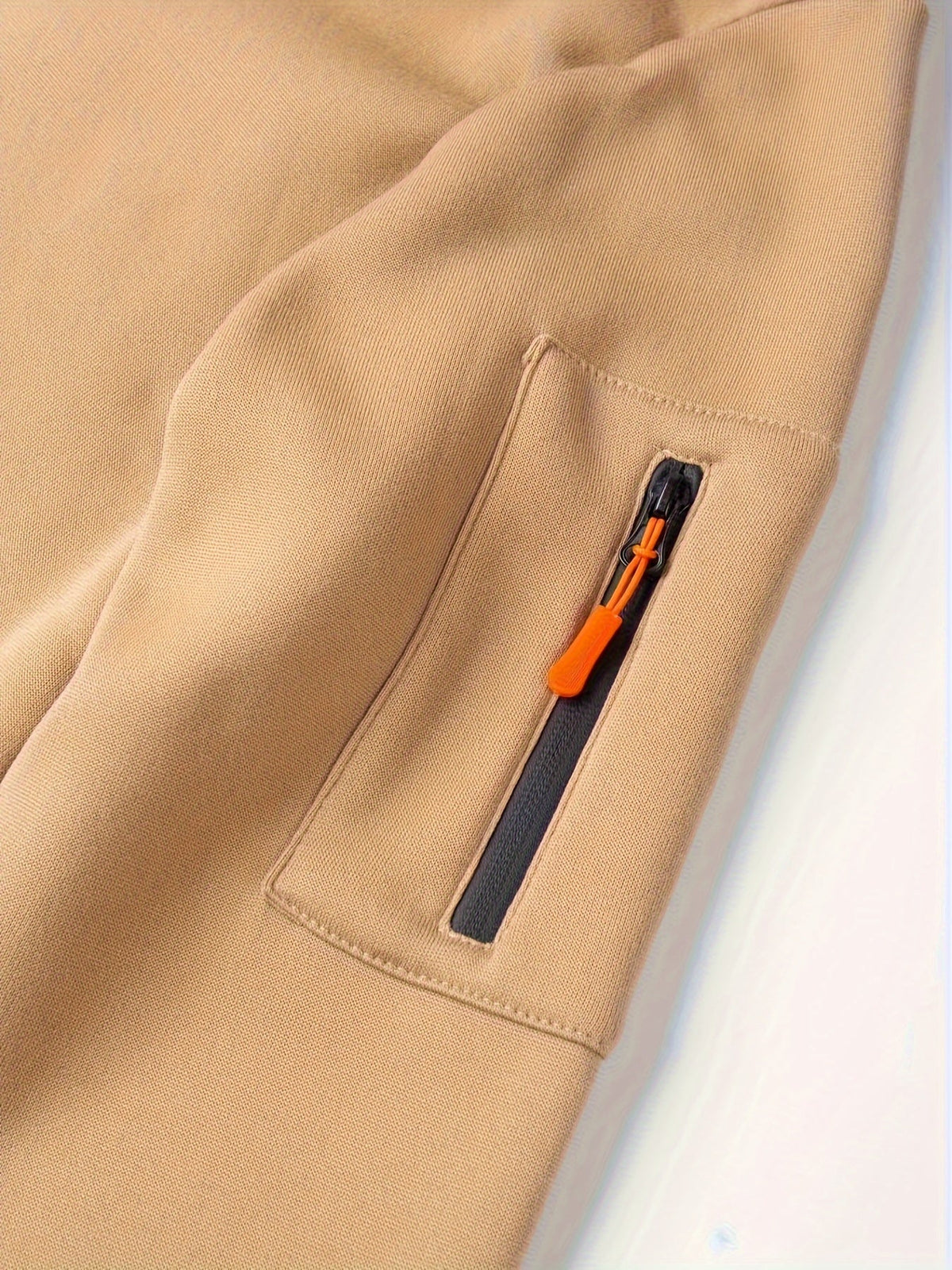 Heren Zip Hoodie met Mouwzak