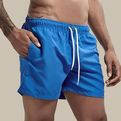 Heren Zwembroek met Elastische Tailleband en Trekkoord Marineblauw