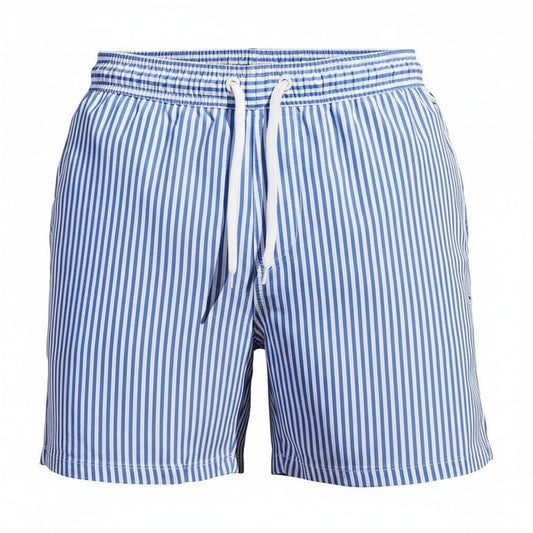 Heren Zwemshort met Verticale Strepen en Trekkoord