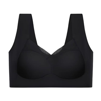 Naadloze Push-up Bra met Brede Banden en Mesh Detail
