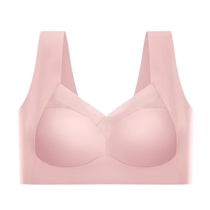Naadloze Push-up Bra met Brede Banden en Mesh Detail