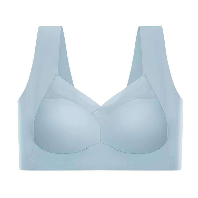 Naadloze Push-up Bra met Brede Banden en Mesh Detail