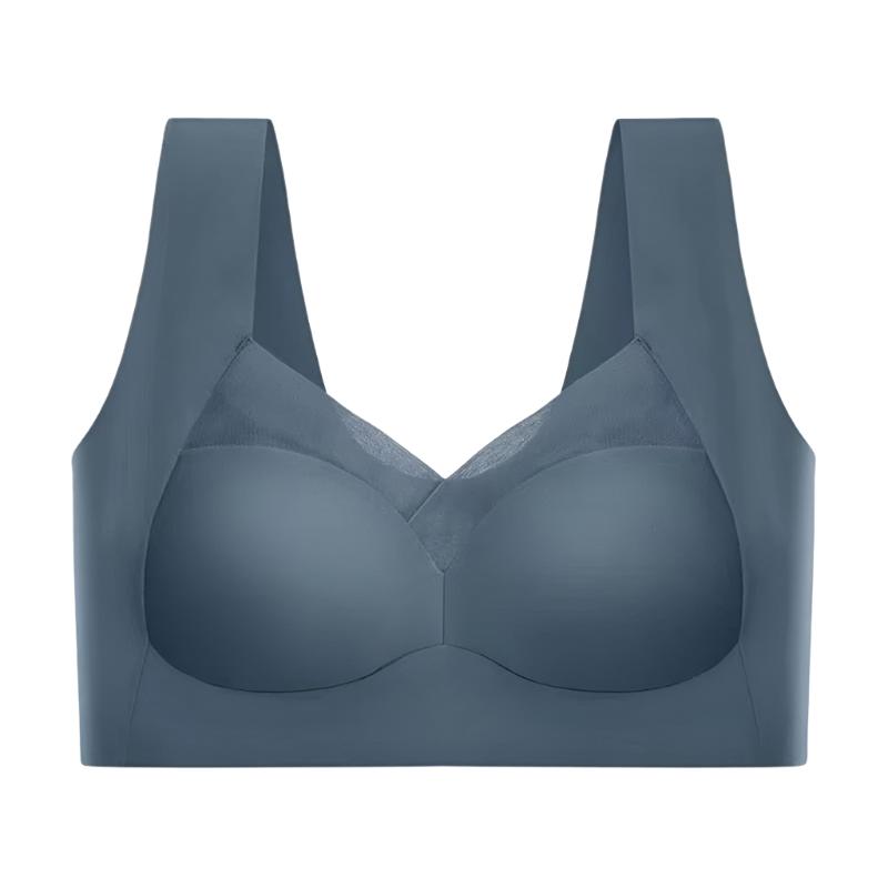 Naadloze Push-up Bra met Brede Banden en Mesh Detail