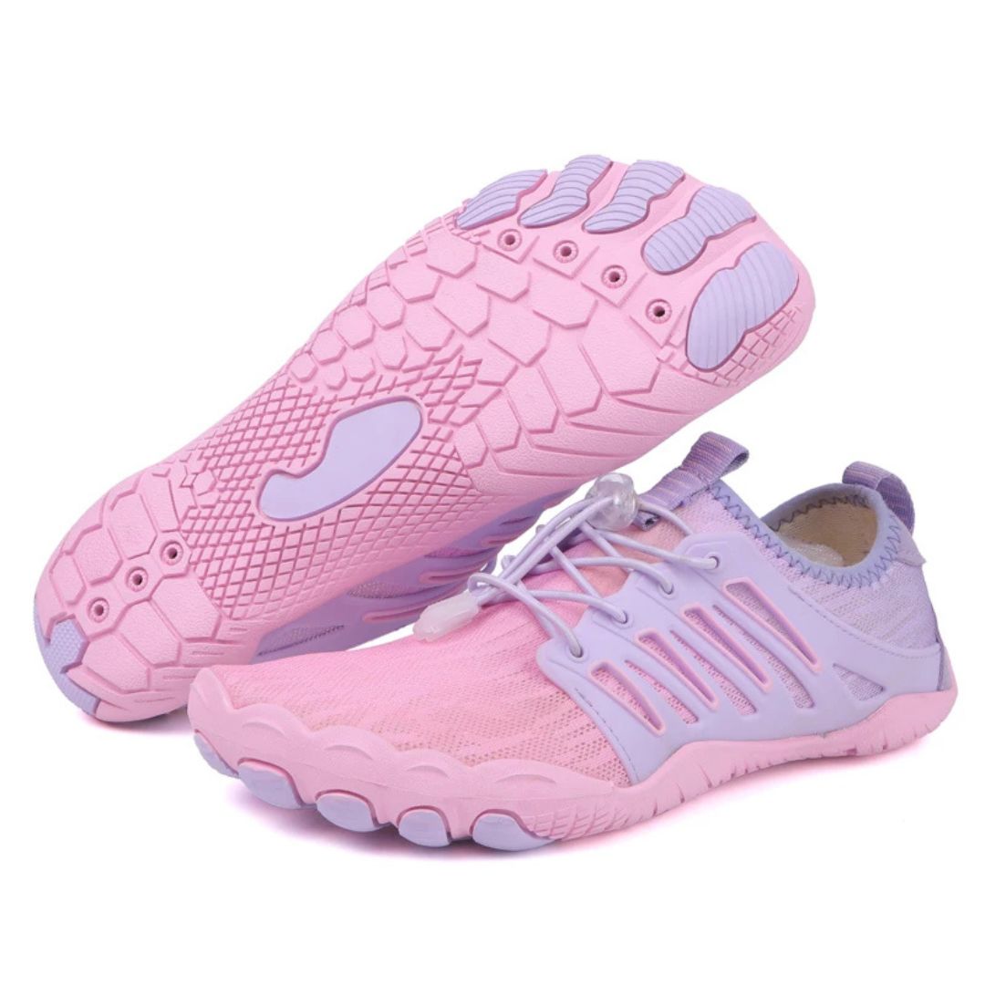 Unisex Barefoot Schoenen met Brede Teenbox en Dunne Zool Roze