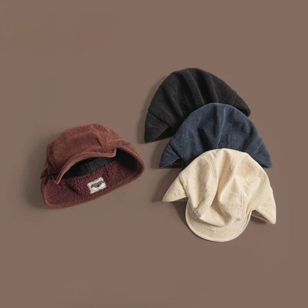 Unisex Baseball Cap met Oorflappen en Fleece Voering