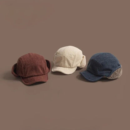 Unisex Baseball Cap met Oorflappen en Fleece Voering