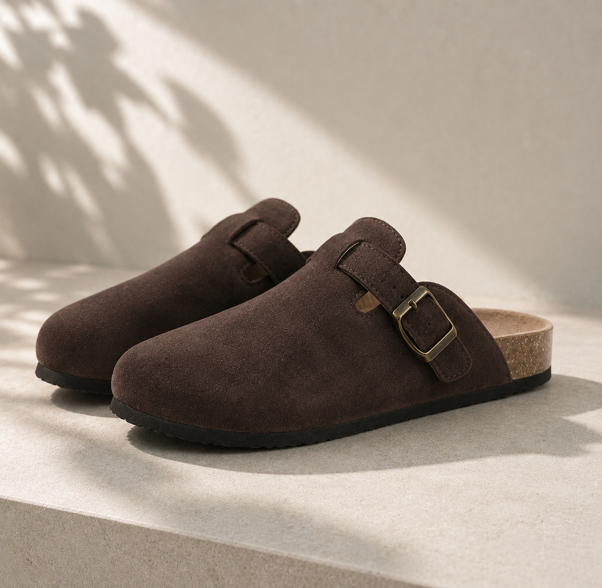Unisex Clogs met Verstelbare Gesp en Gesloten Neus Rood