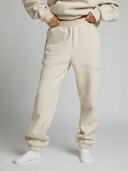Unisex Oversized Hoodie met Oogmasker, Ritszakken op de Mouwen en Kangoeroezak