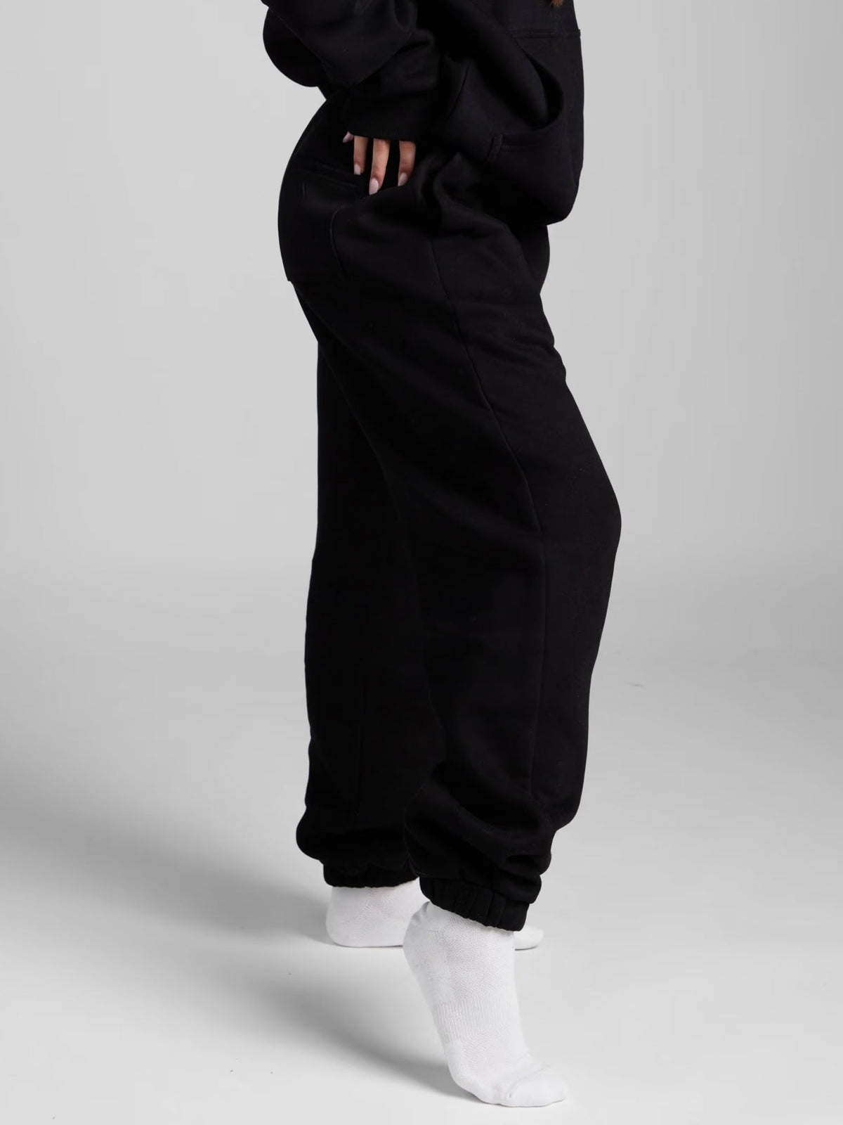 Unisex Oversized Hoodie met Oogmasker, Ritszakken op de Mouwen en Kangoeroezak